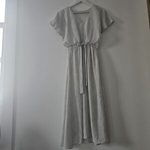 Sienna Sky Elegant White Midi Dress